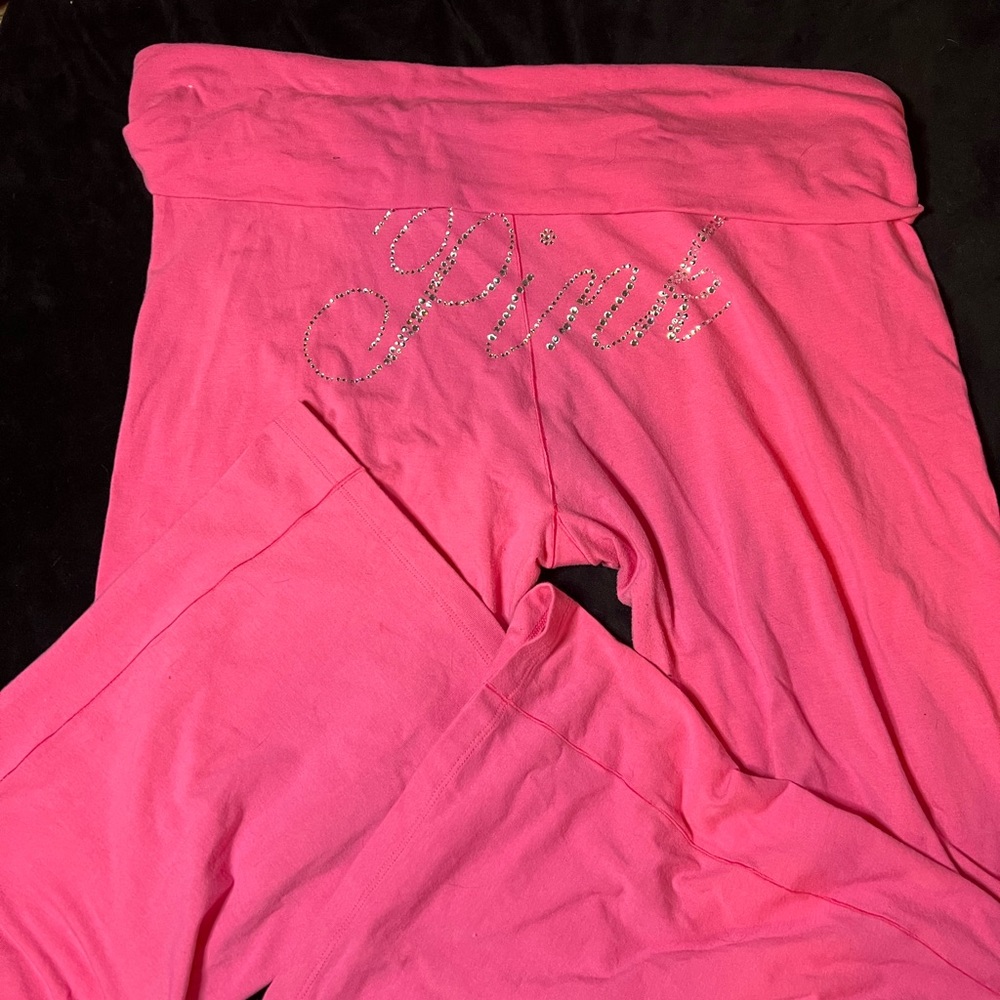Pink Victoria's Secret Lounge Pants bling
